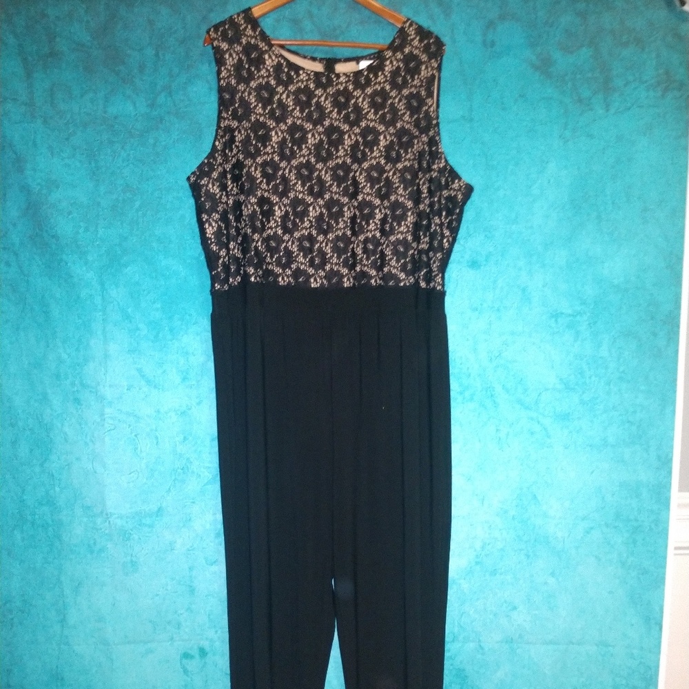 tiana b lace top jumpsuit